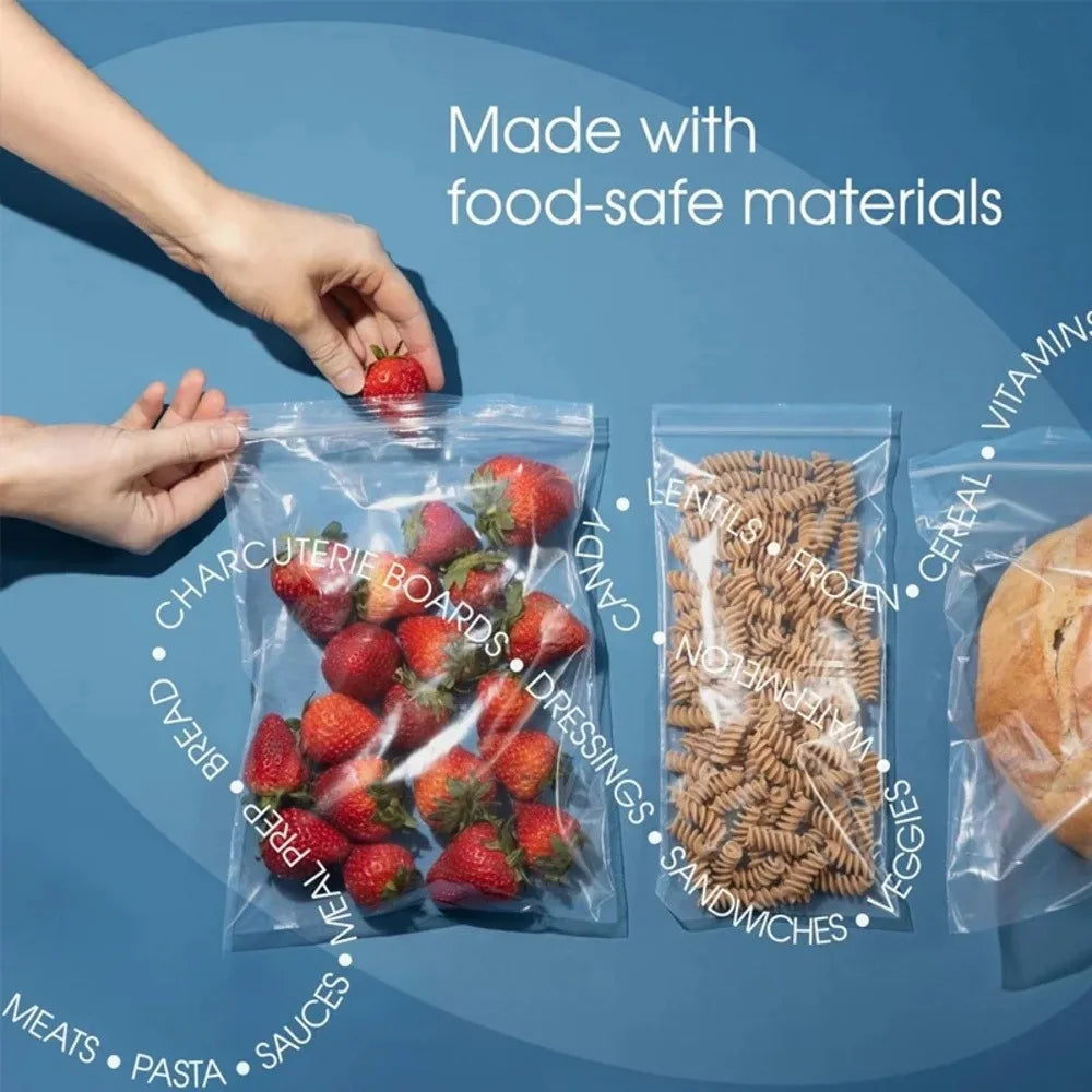 8*12cm 100 PCS,Thickened Plastic Sealed Clear Zip Lock Bags – New PE Material, Waterproof Seal, Heavy-Duty, Universal Packaging by S And B Enterprise