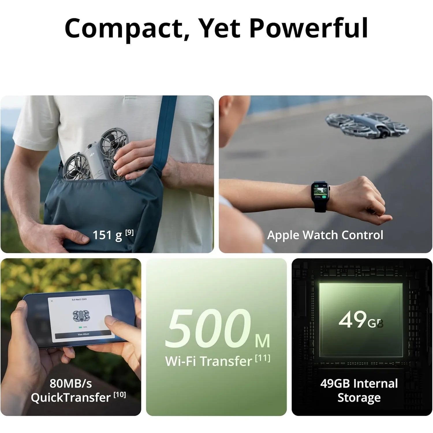 DJI Neo 2 Fly More Combo with RC-N3, 4K camera drone for beginners, 3 batteries