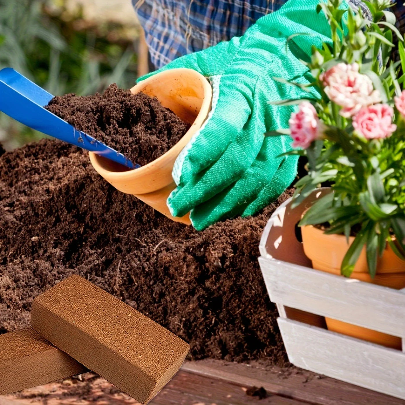 Coco Coir Brick for Plants Premium 100 Percent Organic