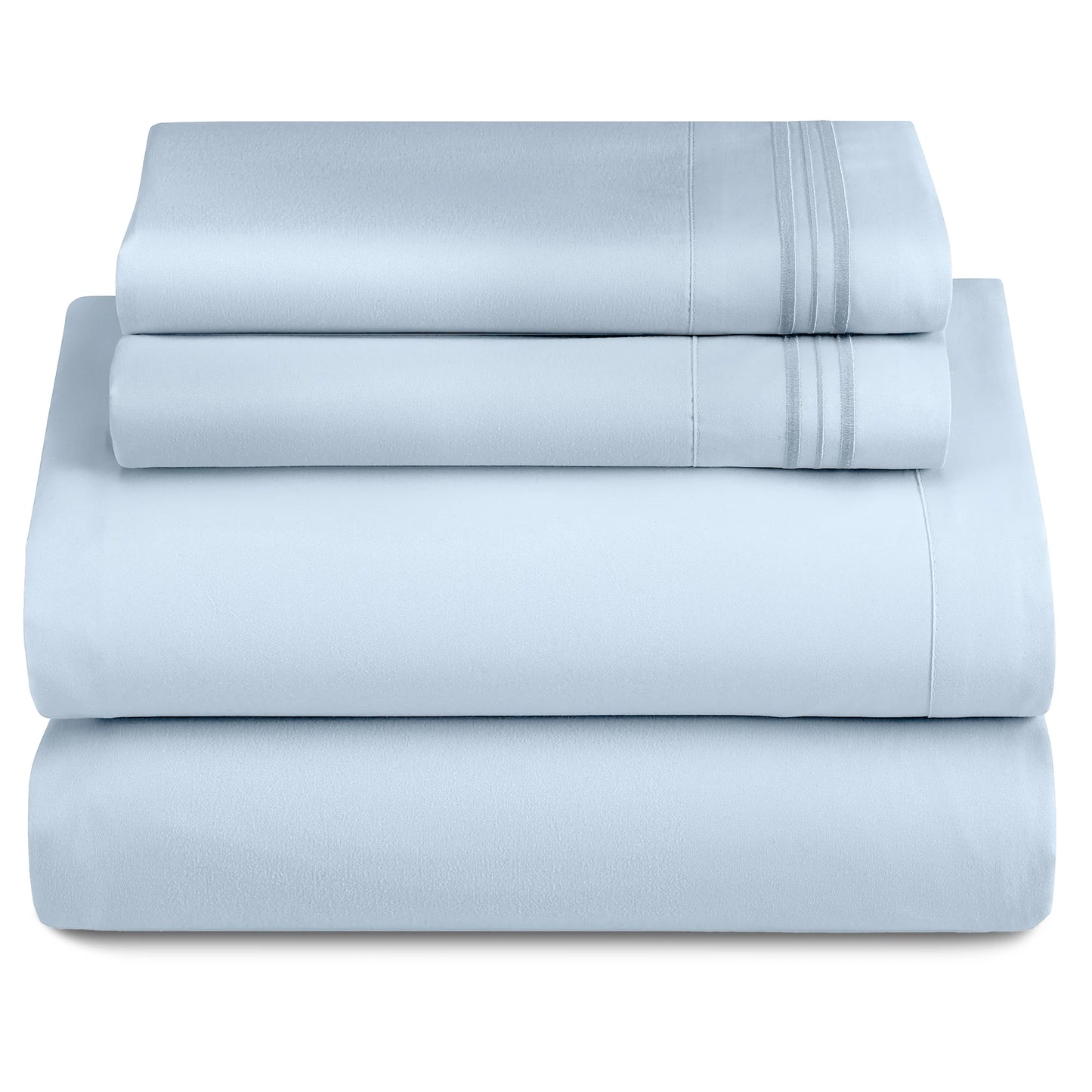 LUX Décor 3-Piece Ultra-Soft Microfiber Sheet Set for Everyday Comfort