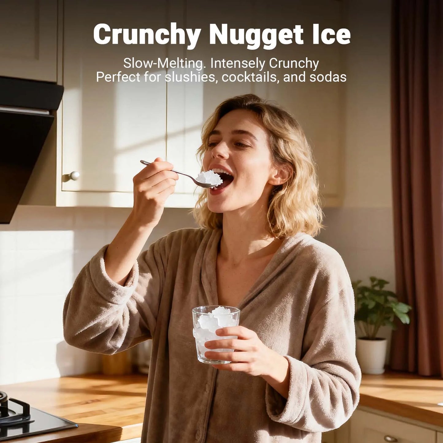 SHICUO Nugget Ice Maker Countertop Chewable Pellet Ice by S And B Enterprise