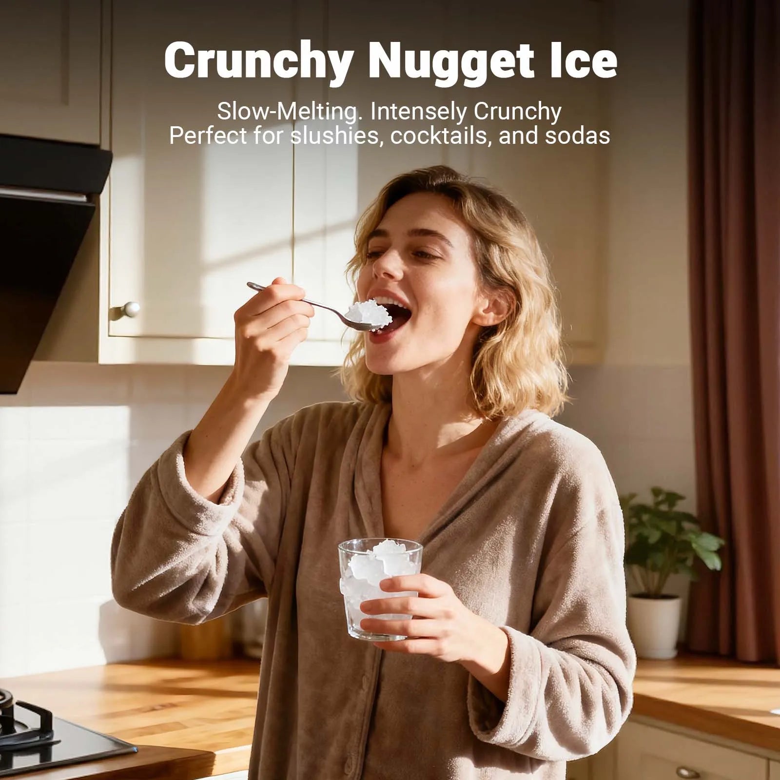 SHICUO Nugget Ice Maker Countertop Chewable Pellet Ice by S And B Enterprise