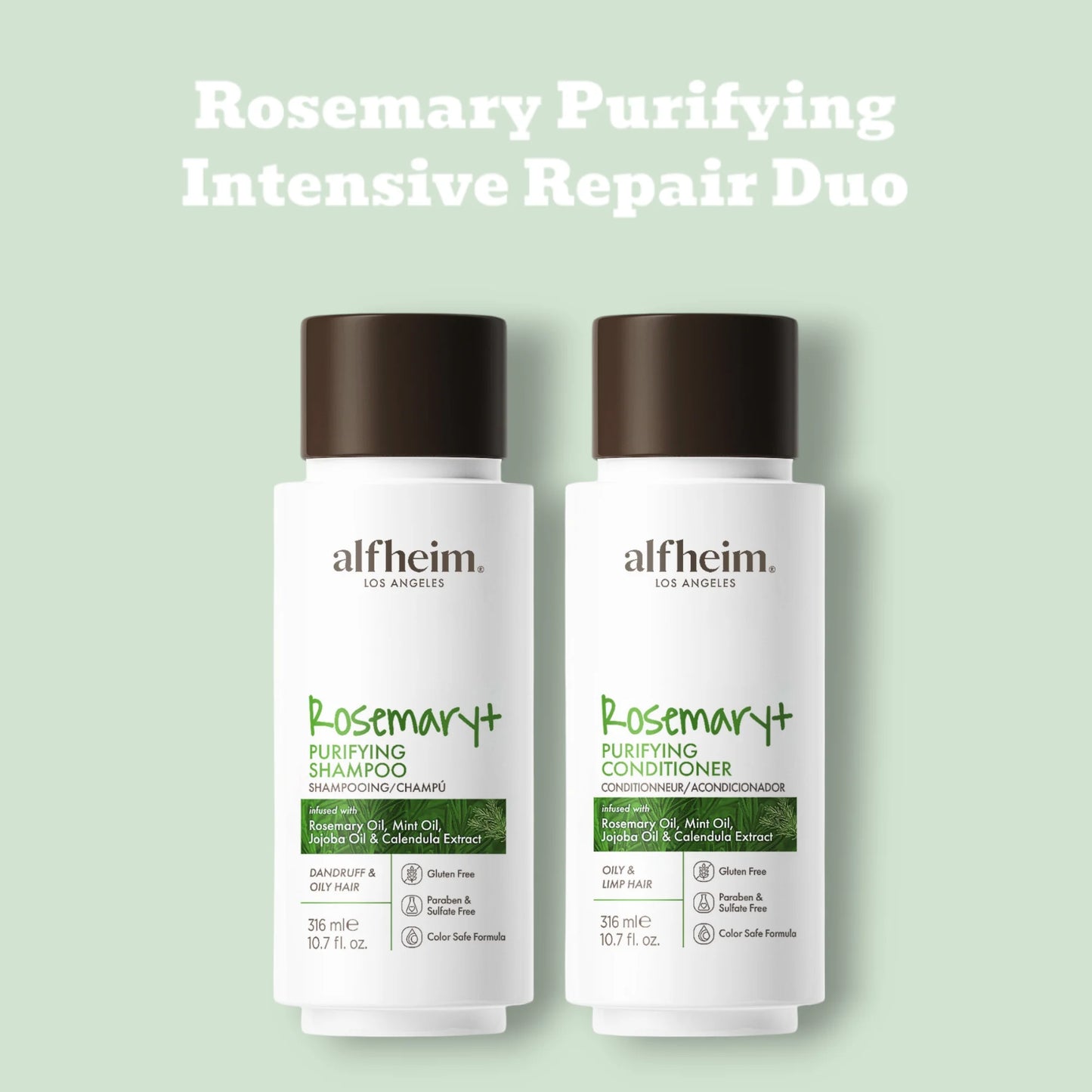 ALFHEIM Rosemary Purifying Haircare Set Shampoo And Conditioner