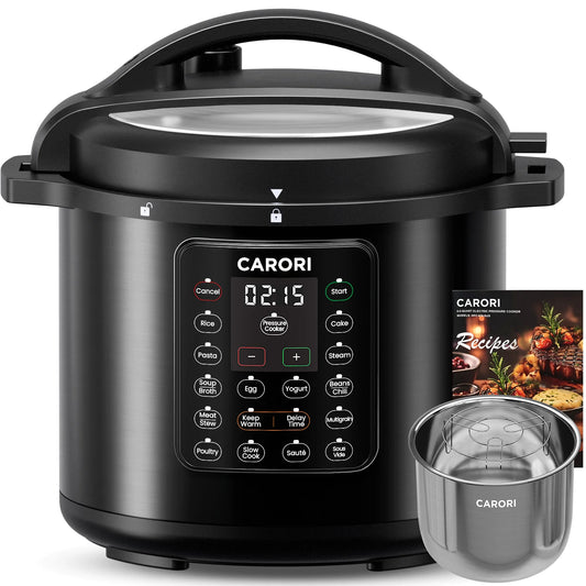 Carori 1200W 12-In-1 Electric Pressure Cooker Multicooker
