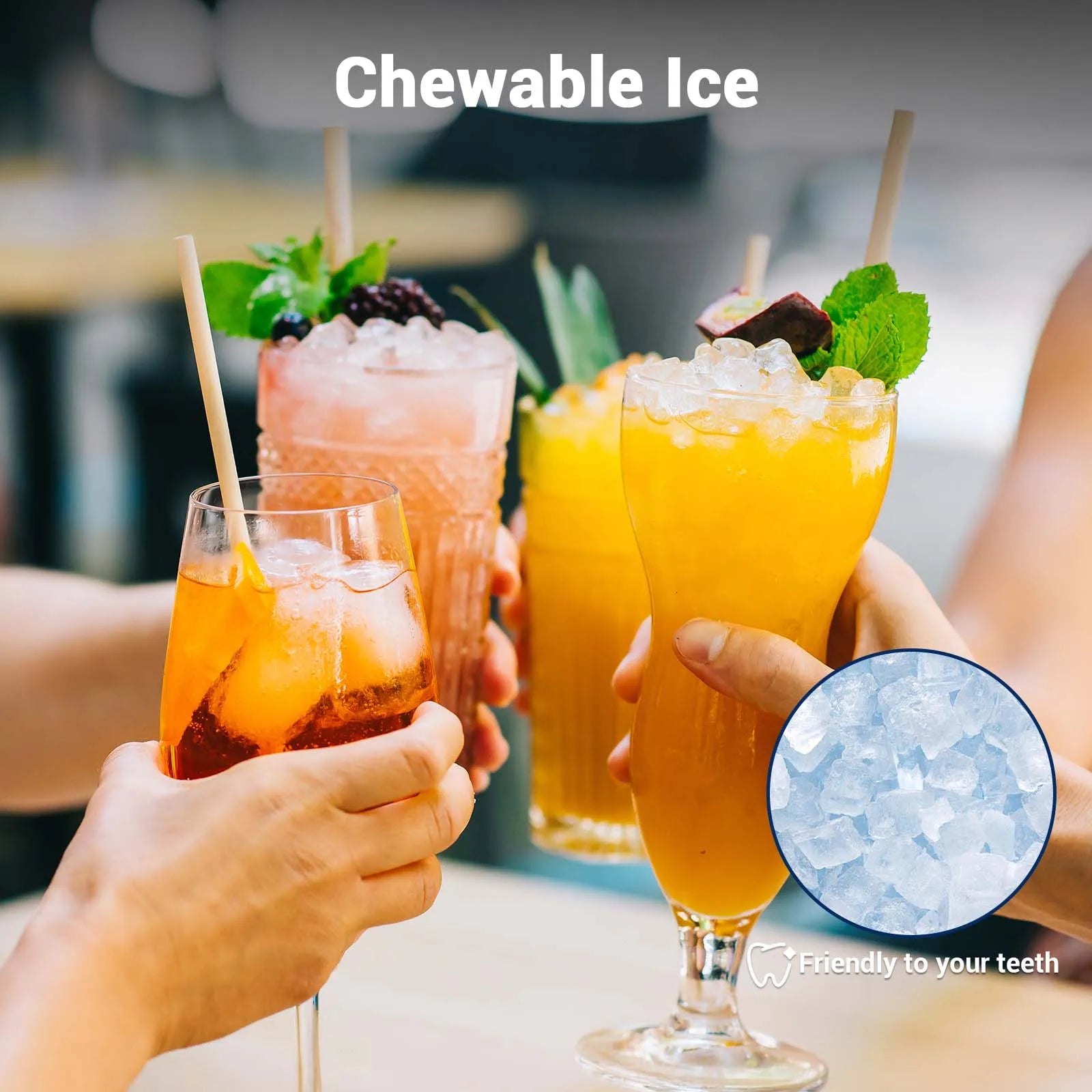 SHICUO Nugget Ice Maker Countertop Chewable Pellet Ice by S And B Enterprise