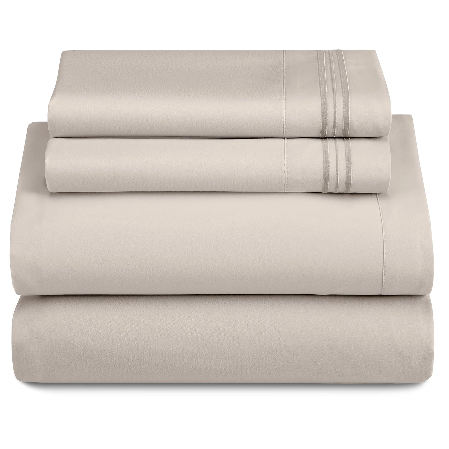 LUX Décor 3-Piece Ultra-Soft Microfiber Sheet Set for Everyday Comfort