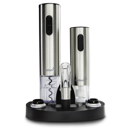 IVATION 7-Piece Wine Gift Set With Electric Opener And Aerator