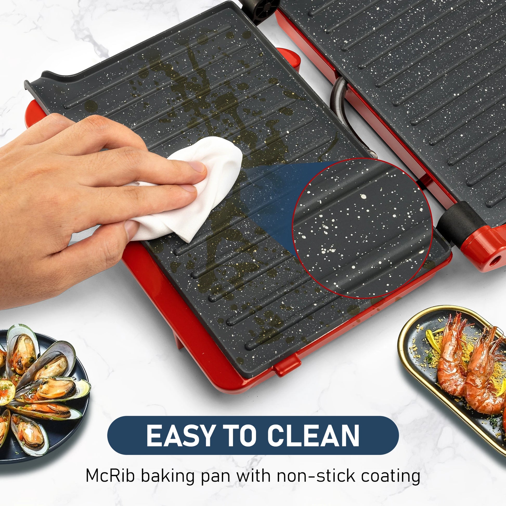 Suslas Cooking 1000W Panini Press Grill Nonstick Plates 2 Slice by S And B Enterprise