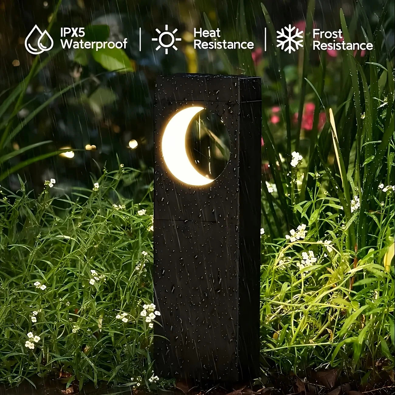 Solar Pathway Lights Outdoor Waterproof Bright Moon Auto On/Off Garden Light for Yard Patio Porch Lawn Outside Decor Lighting by S And B Enterprise