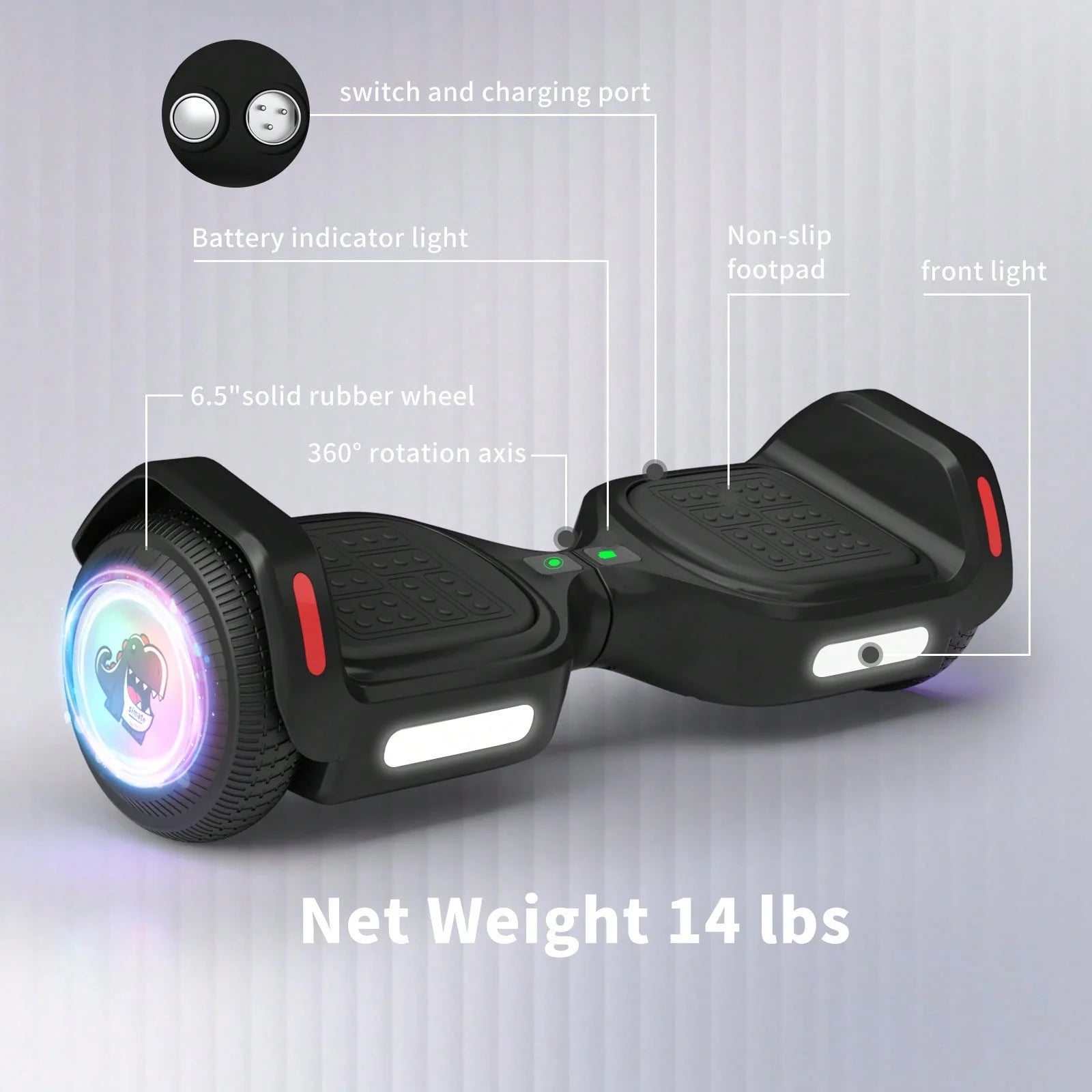 K2 Balance Bike Electric Scooter With LED Lights by S And B Enterprise