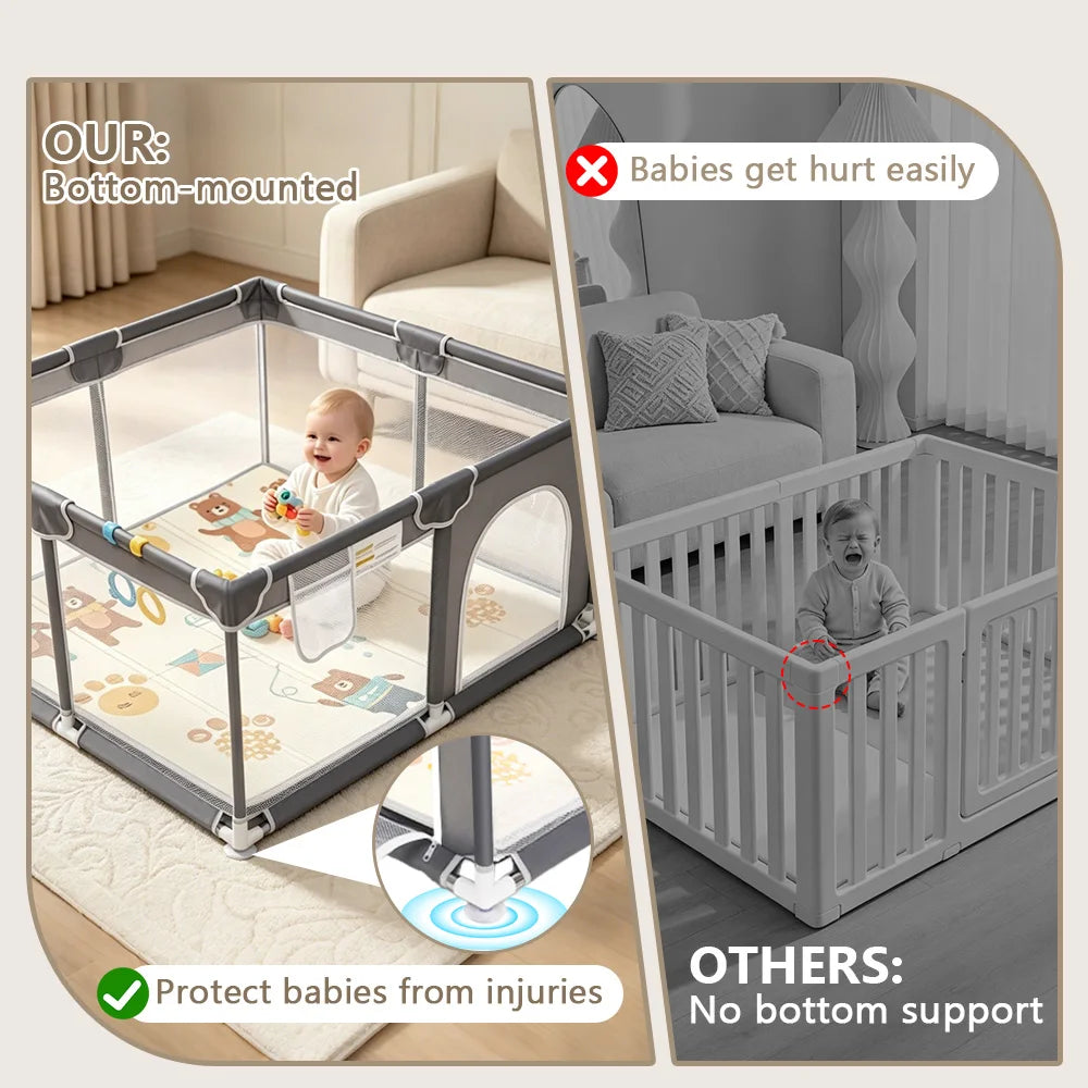 360 Degree Portable Baby Playpen For Indoor Outdoor Play Area by S And B Enterprise