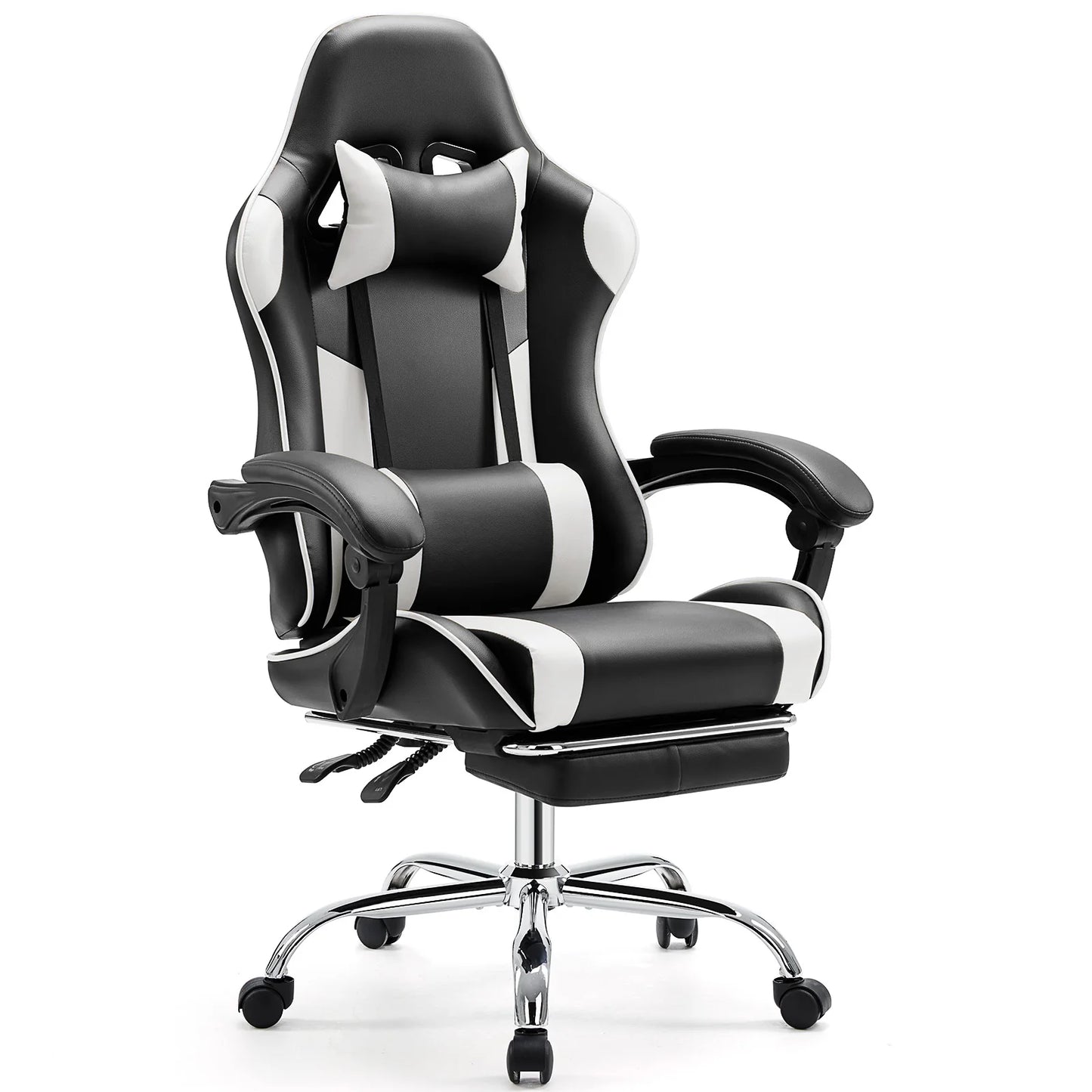 JHK Ergonomic Racing Gaming Chair With Headrest and Lumbar Support