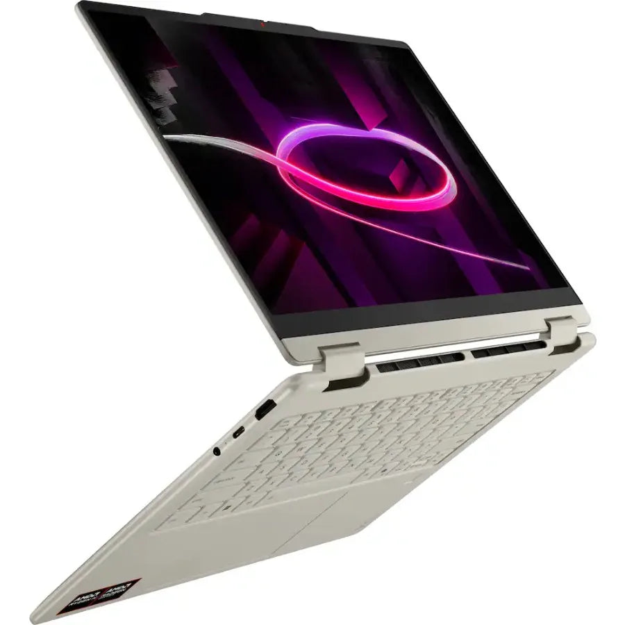 Lenovo Yoga 7a 2-in-1 laptop with 14-inch 2K OLED touchscreen in seashell color
