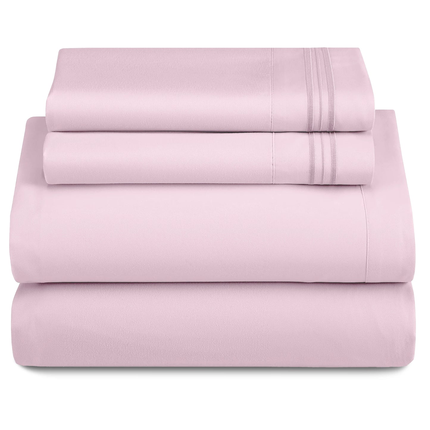 LUX Décor 3-Piece Ultra-Soft Microfiber Sheet Set for Everyday Comfort