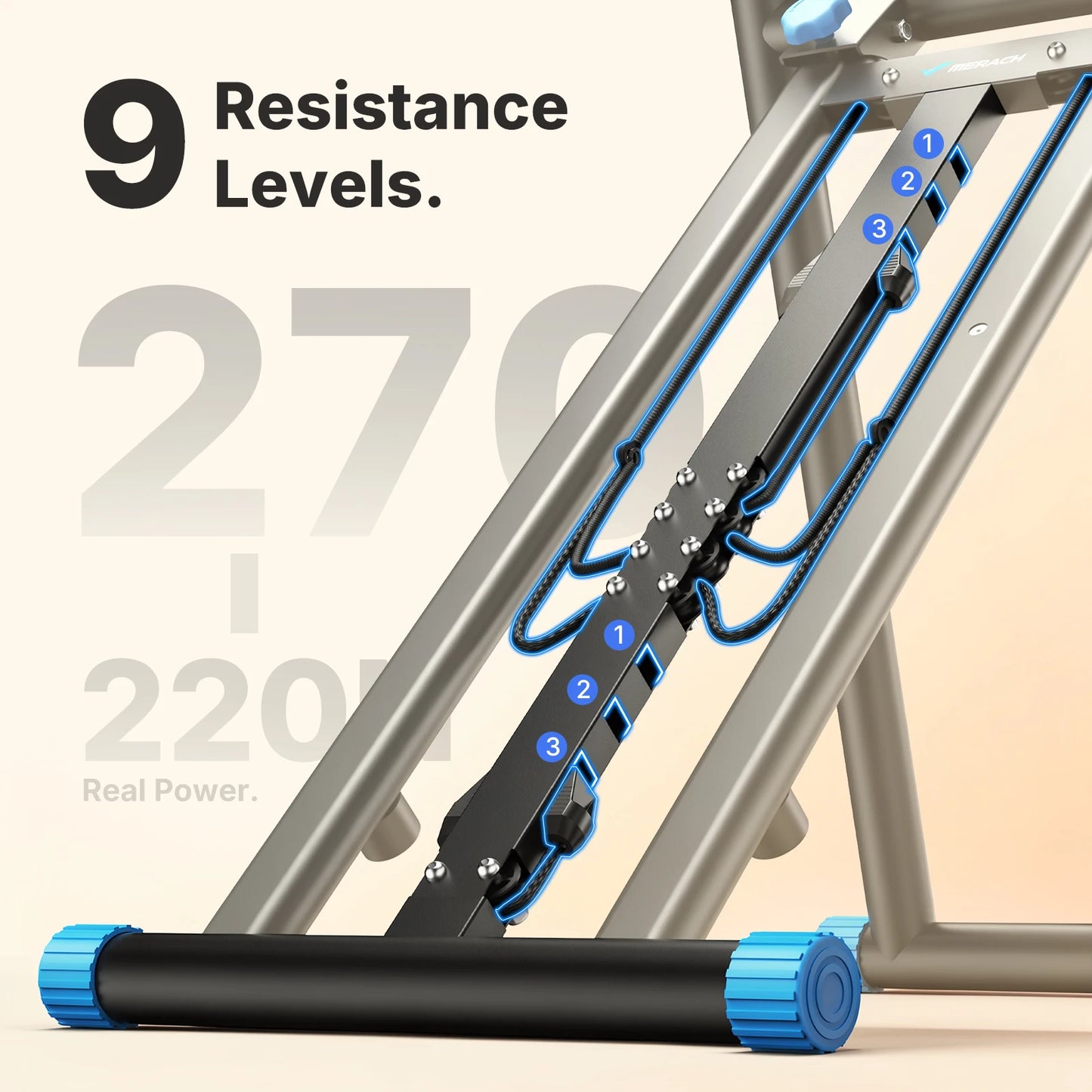 MERACH Stair Stepper Foldable Full Body Workout Silent Multi-functional Adjustable Fitness Climbing Machine for Home Use Exercise Running Sweating by S And B Enterprise
