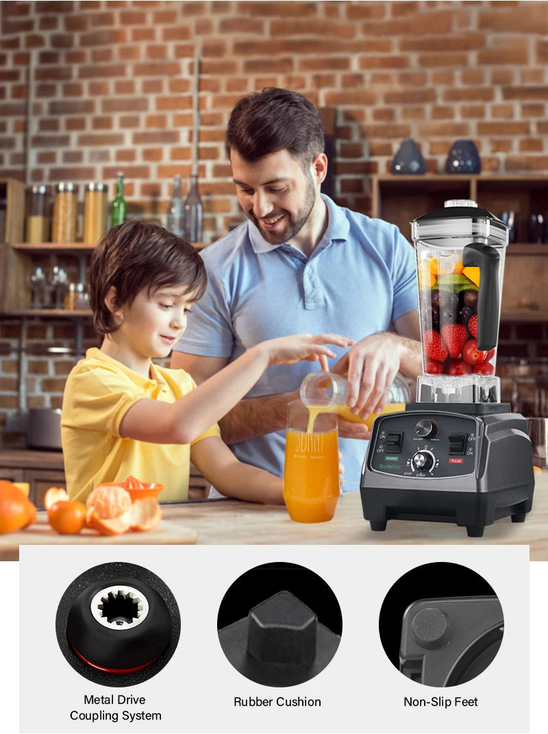 Biolomix 3HP Heavy Duty Blender, Juicer, Food Processor by S And B Enterprise