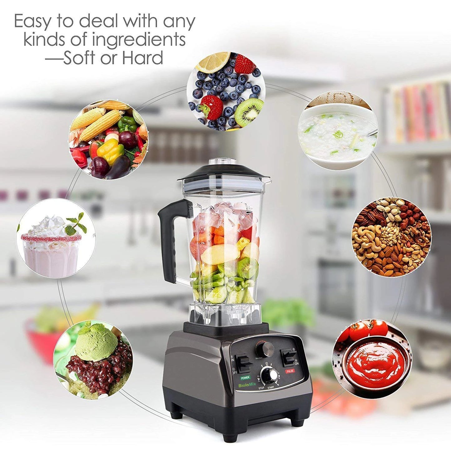 Biolomix 3HP Heavy Duty Blender, Juicer, Food Processor by S And B Enterprise