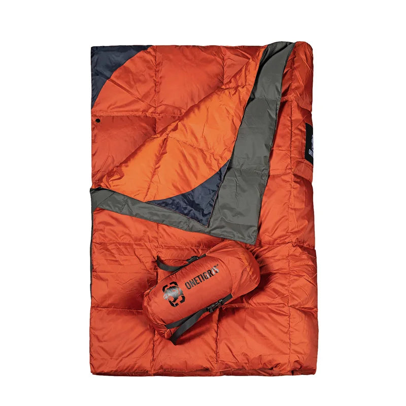 OneTigris 3-Season Outdoor Down Quilt Camping Blanket Foldable