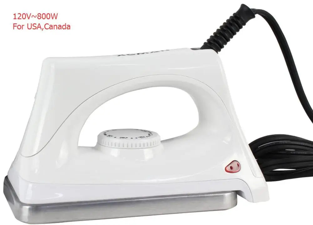 XCMAN ski/snowboard waxing iron with adjustable temperature, white plastic body and metal soleplate