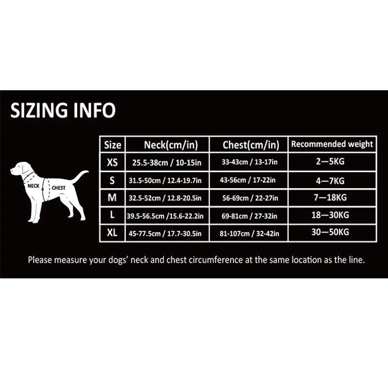 TRUELOVECN Reflective Nylon Dog Harness No Pull Adjustable