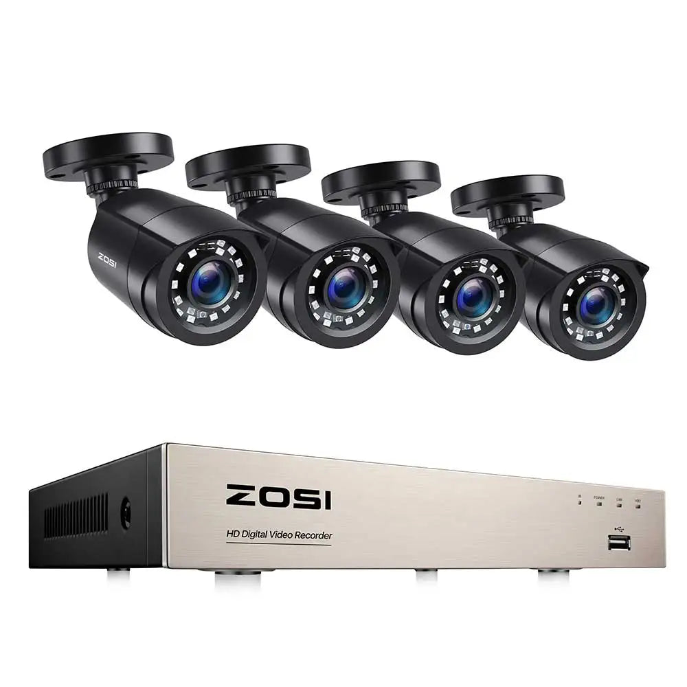 ZOSI 8-Channel AI Security Camera System With Human Vehicle Detection by S And B Enterprise