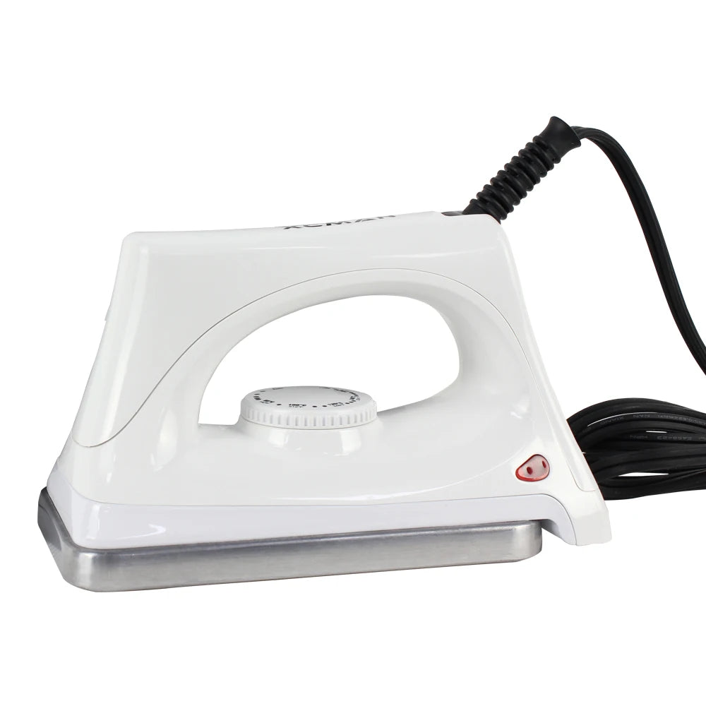 XCMAN ski waxing iron, white corded iron with adjustable temperature dial for snowboard, ski and Nordic waxes