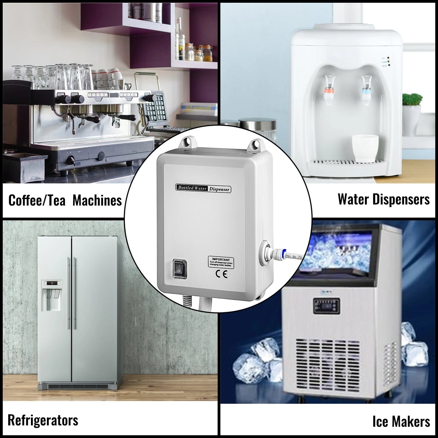 SucceBuy Bottled Water Dispensing Pump PE Pipe For Coffee Machines
