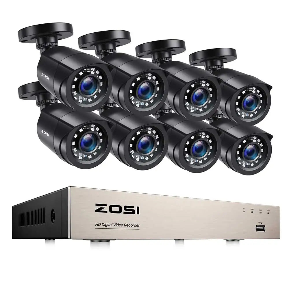 ZOSI 8-Channel AI Security Camera System With Human Vehicle Detection by S And B Enterprise