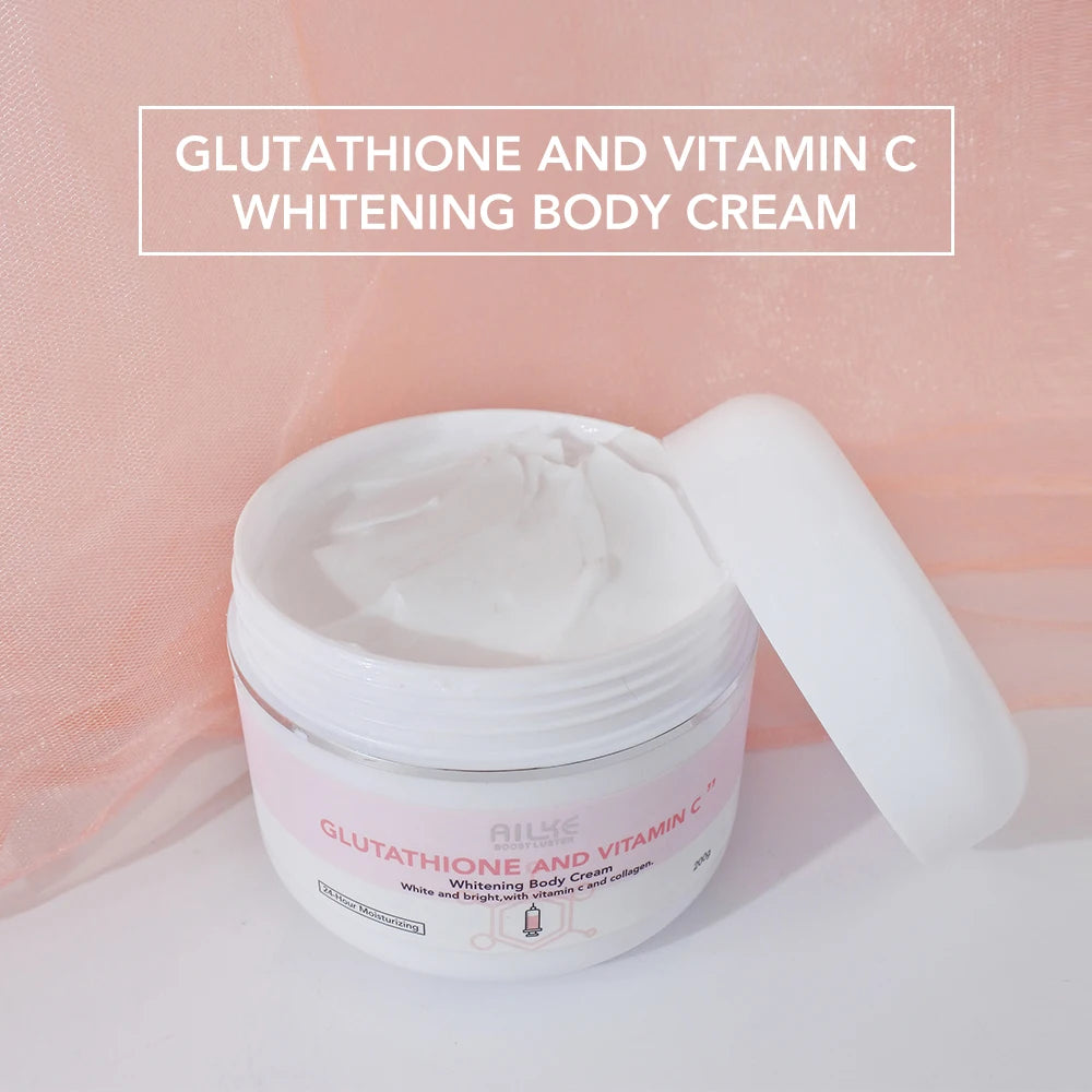 AILKE Glutathione & Vitamin C Kit, With Whitening Lotion, Moisturizing Cream, Lightening Soap, Spa Oil, Glowing Body Cream by S And B Enterprise