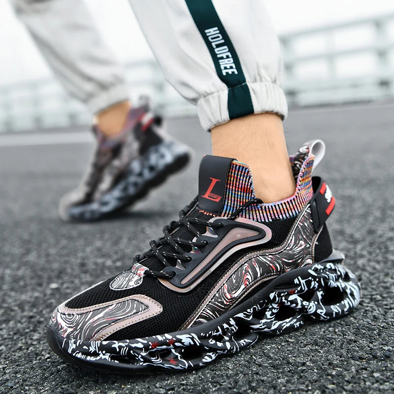 Men Casual Sneakers Breathable Luxury Trainer Shoes