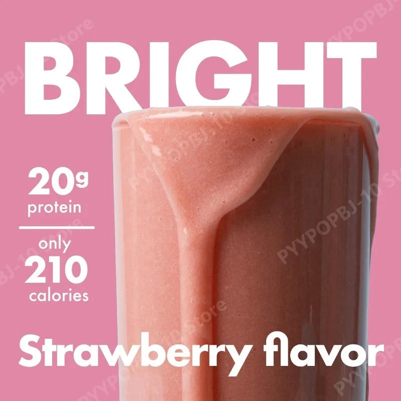 Meal Replacement Milkshake 20G Protein 5G Fiber 21 Vitamins Nutrients Minerals Strawberry Flavor 780g by S And B Enterprise