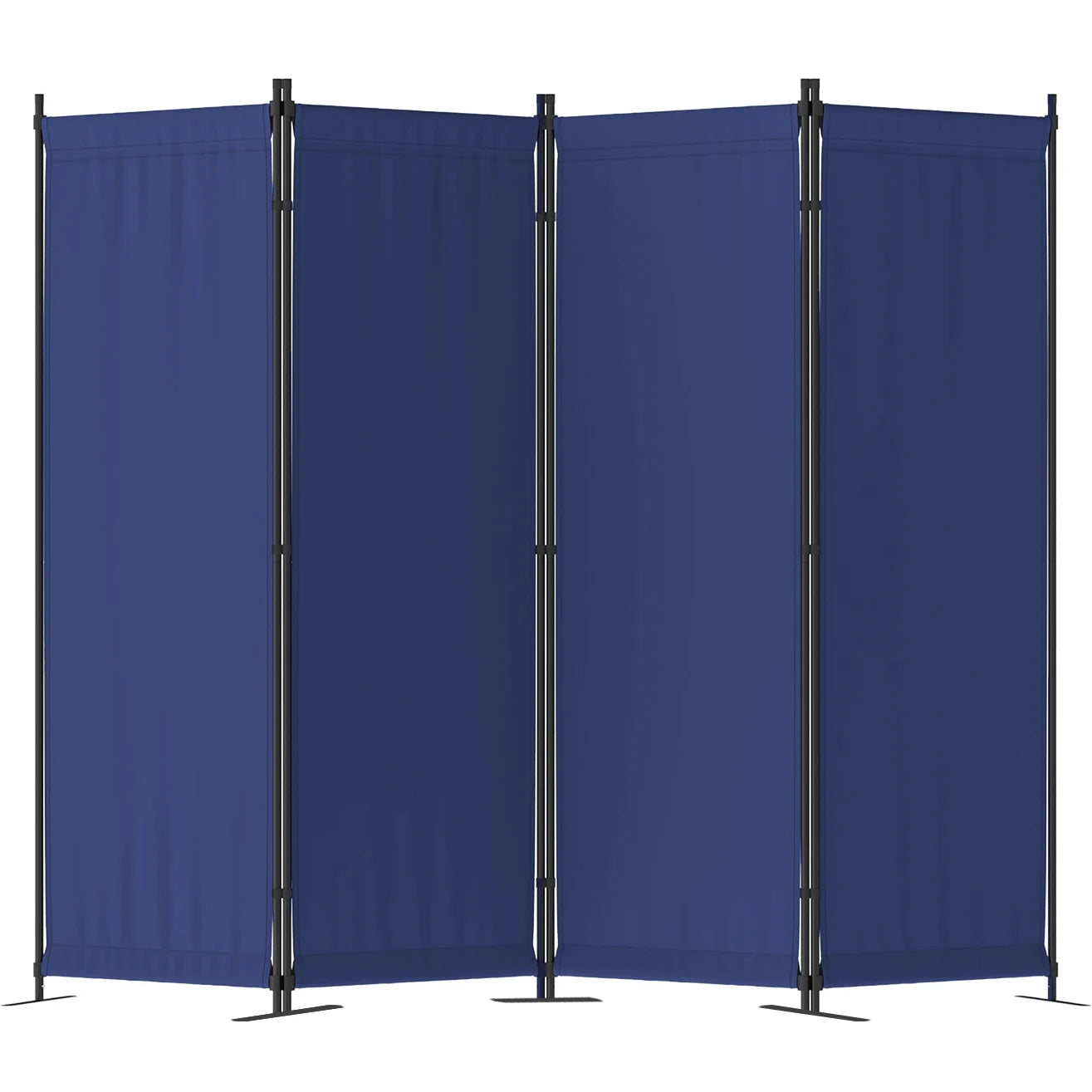 Four-Panel Folding Room Divider Freestanding Privacy Partition