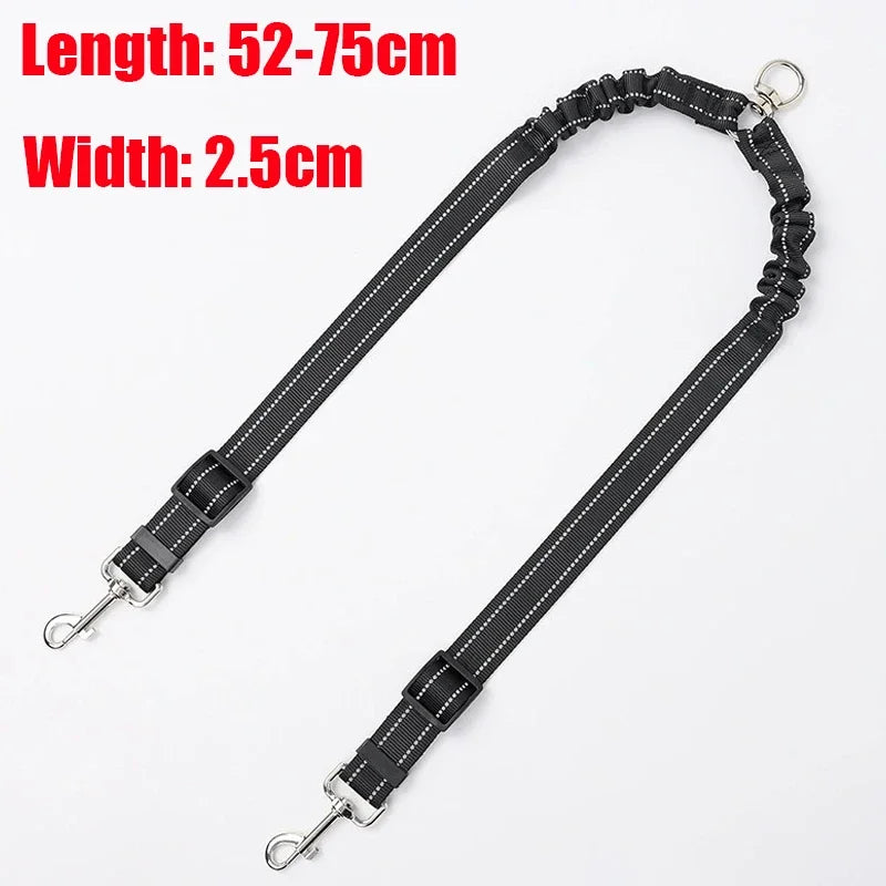 NONECN Auto Retractable Double-Ended Dog Leash With LED Flashlight