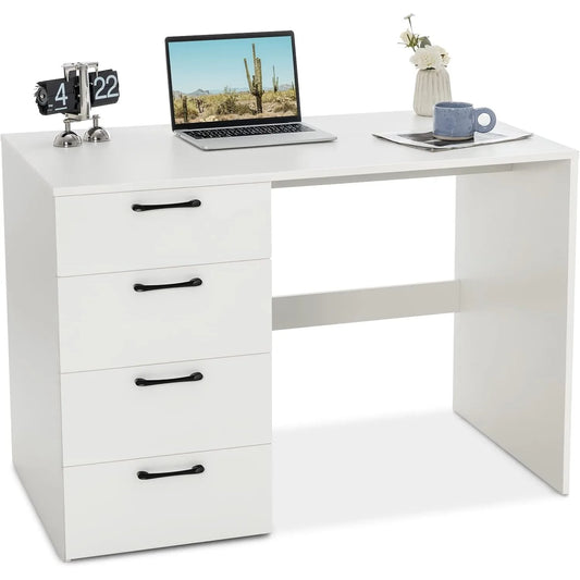 XIUWO Desk With Four Drawers Modern Writing Station by S And B Enterprise