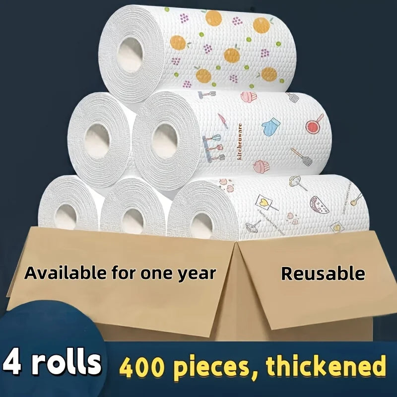 Absorbent Nonwoven Dishcloths For Kitchen Cleaning 100 Sheets by S And B Enterprise