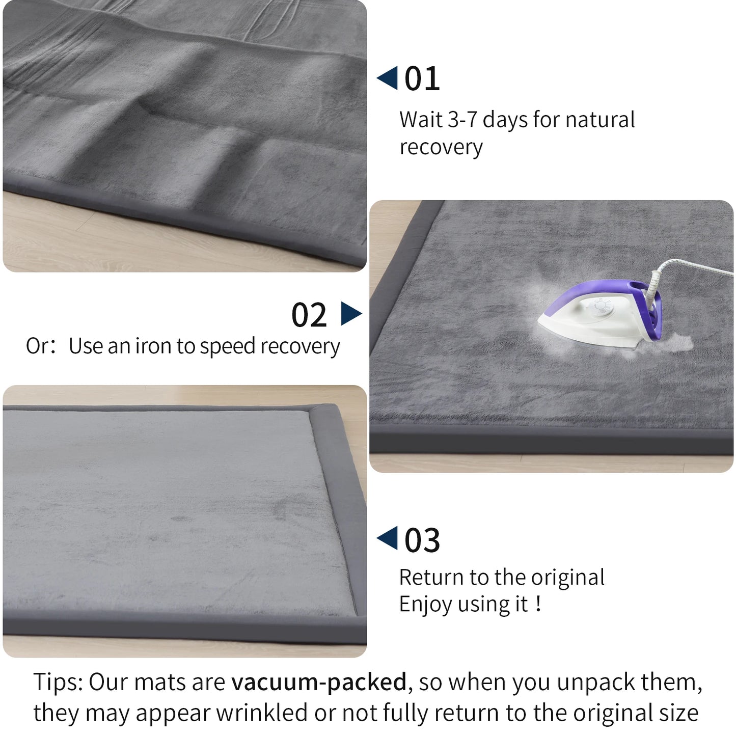 PaPaMat Memory Foam Playpen Carpet Mat Velvet Non Slip Bottom