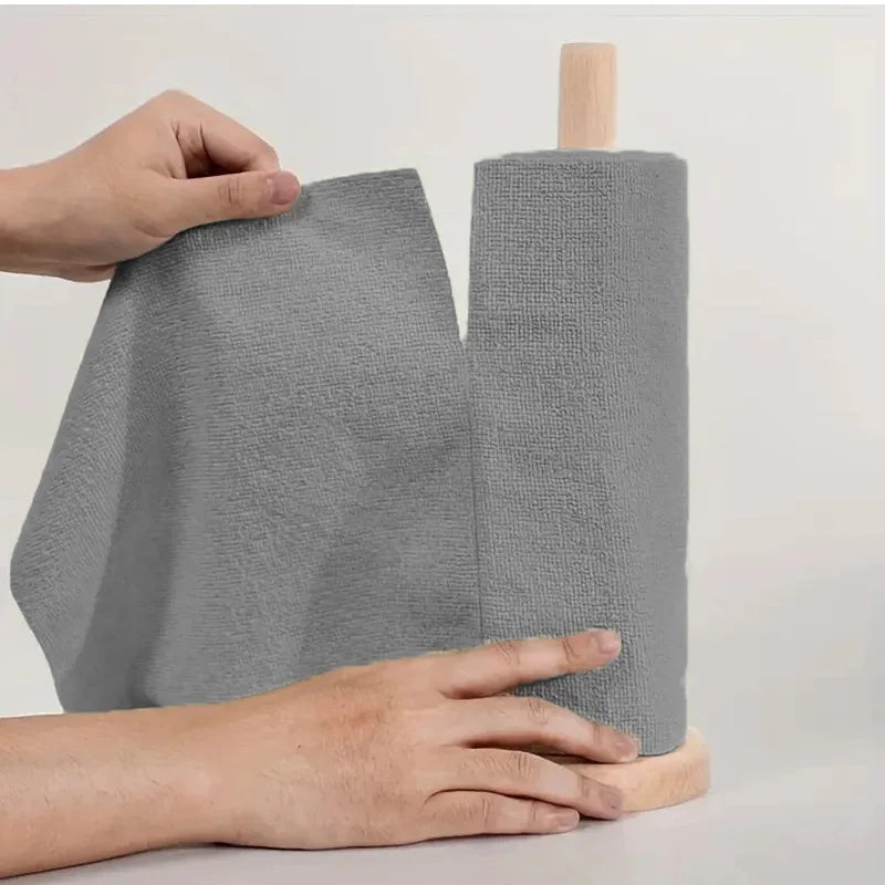 50pcs Non-Stick Oil Dish Cloths, Tear-Off Microfiber Rags, Super Absorbent Kitchen Cleaning Towels for Stove by S And B Enterprise