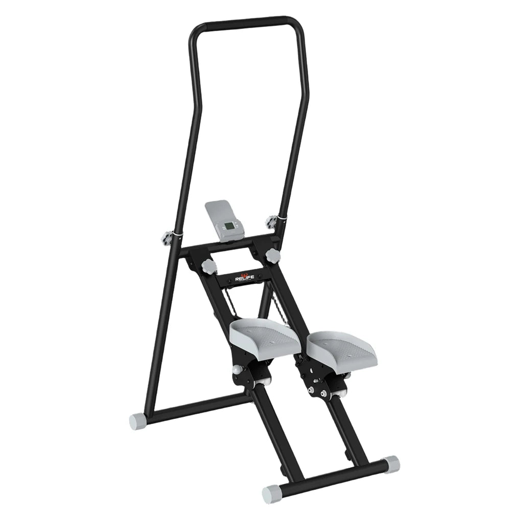 Foldable Stair Stepper For Home Gym With LCD Monitor Pedals by S And B Enterprise