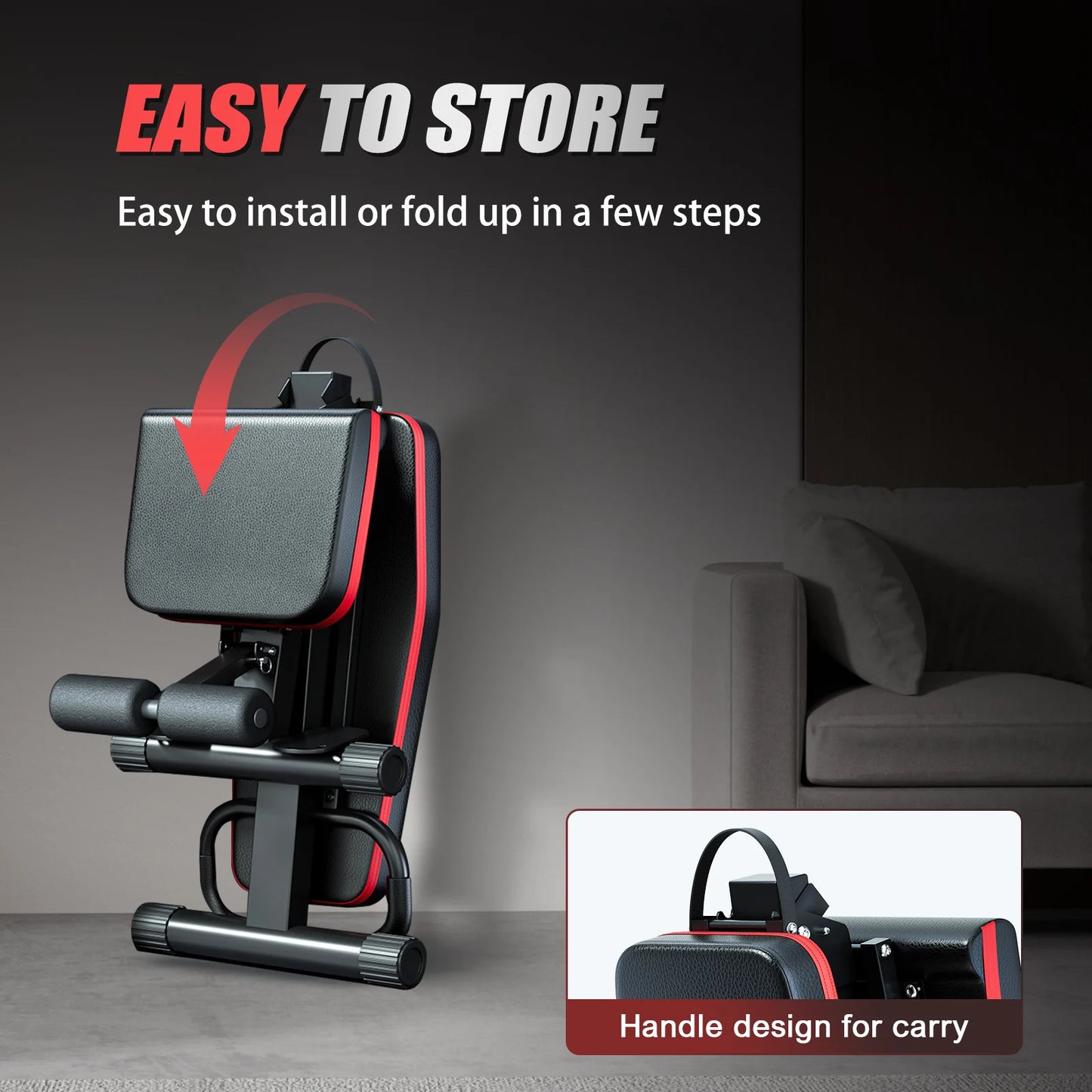 Foldable 14-in-1 Pre-Assembled Dumbbell Bench for Full Body Workout by S And B Enterprise