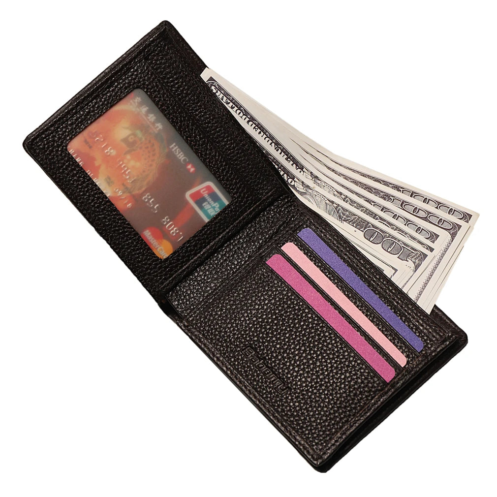 Genuine Leather Men Wallet With Coin Pocket And Card Holder