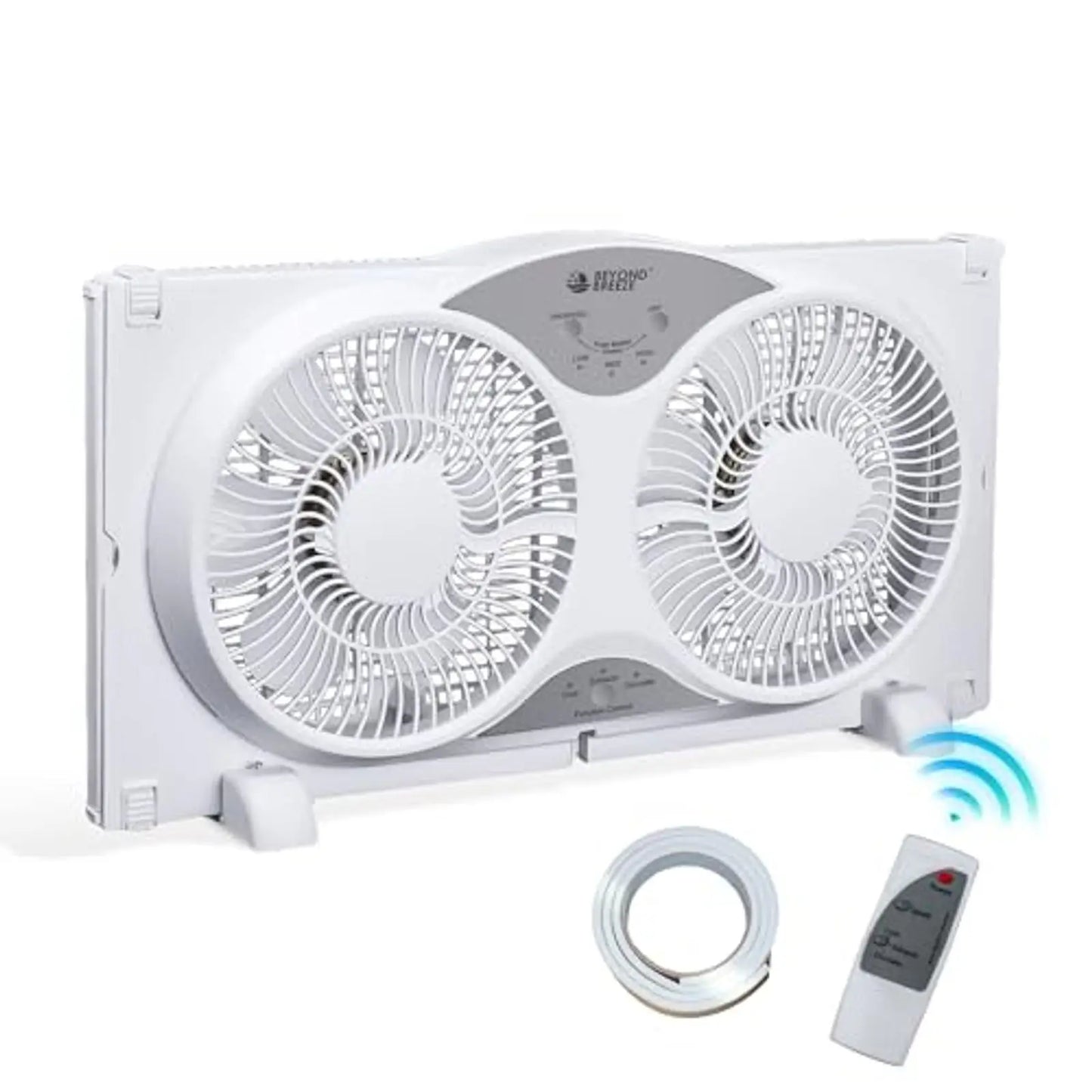 Adjustable Window Fan With Remote And Reversible Airflow 3 Modes