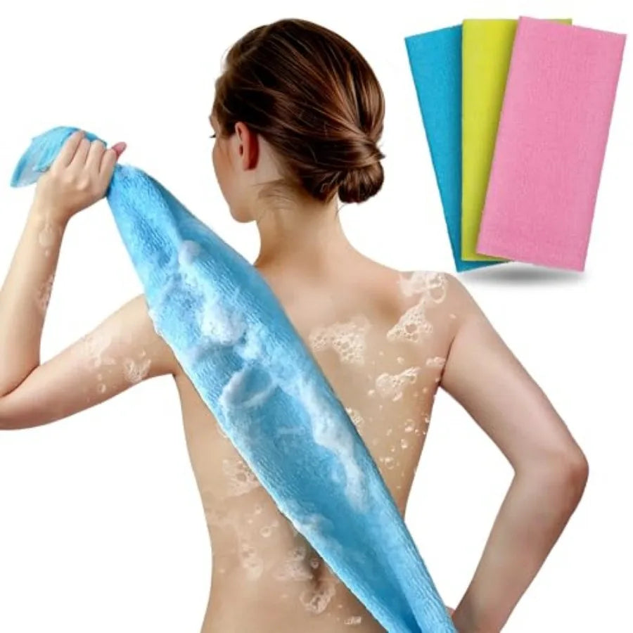 Exfoliating Washcloth And Body Scrubber 3 Pack Japanese Washcloth by S And B Enterprise