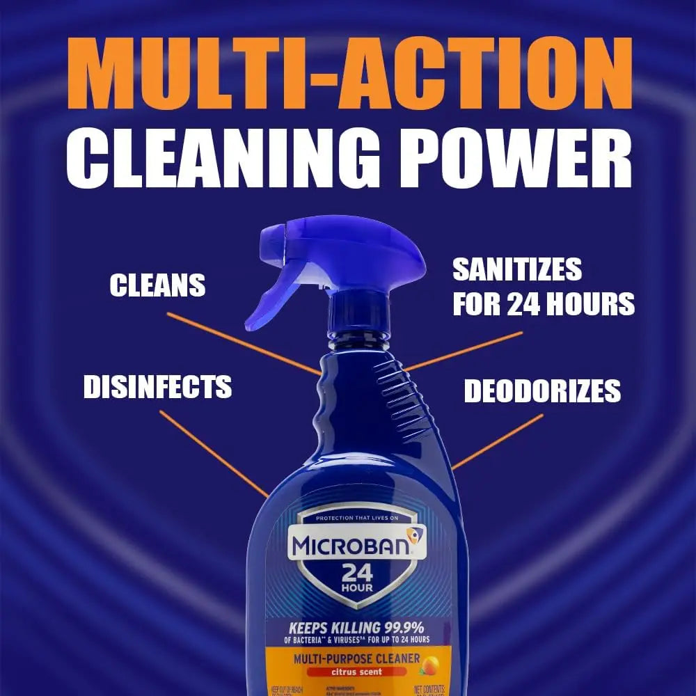 Multi-Purpose Cleaner Citrus Scent Eliminates Soap Scum and Grease