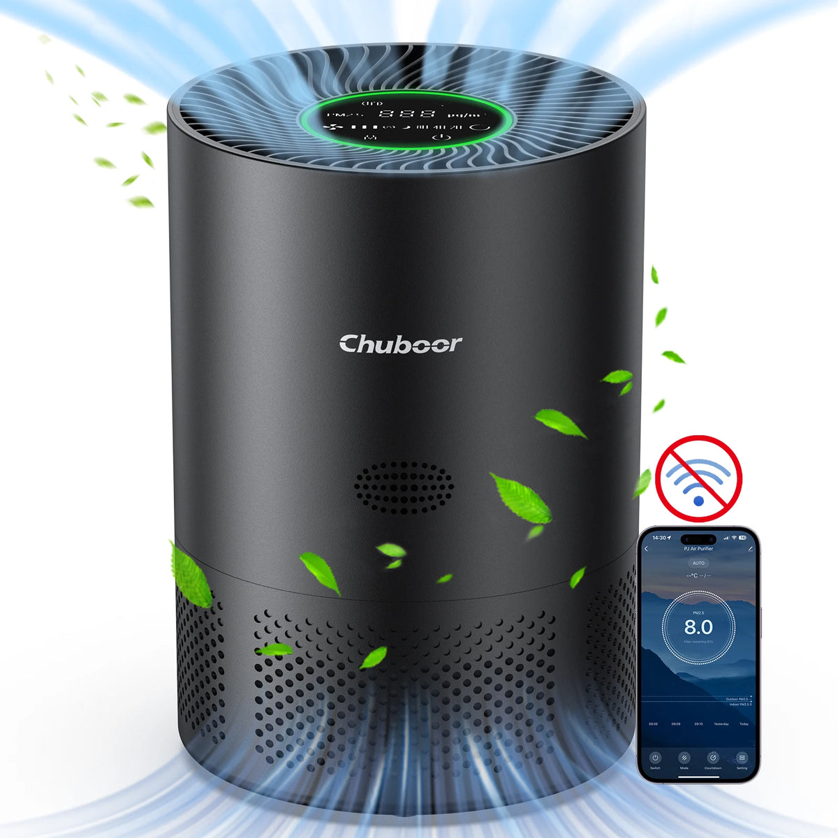 Chuboor black air purifier by S And B Enterprise with H13 HEPA