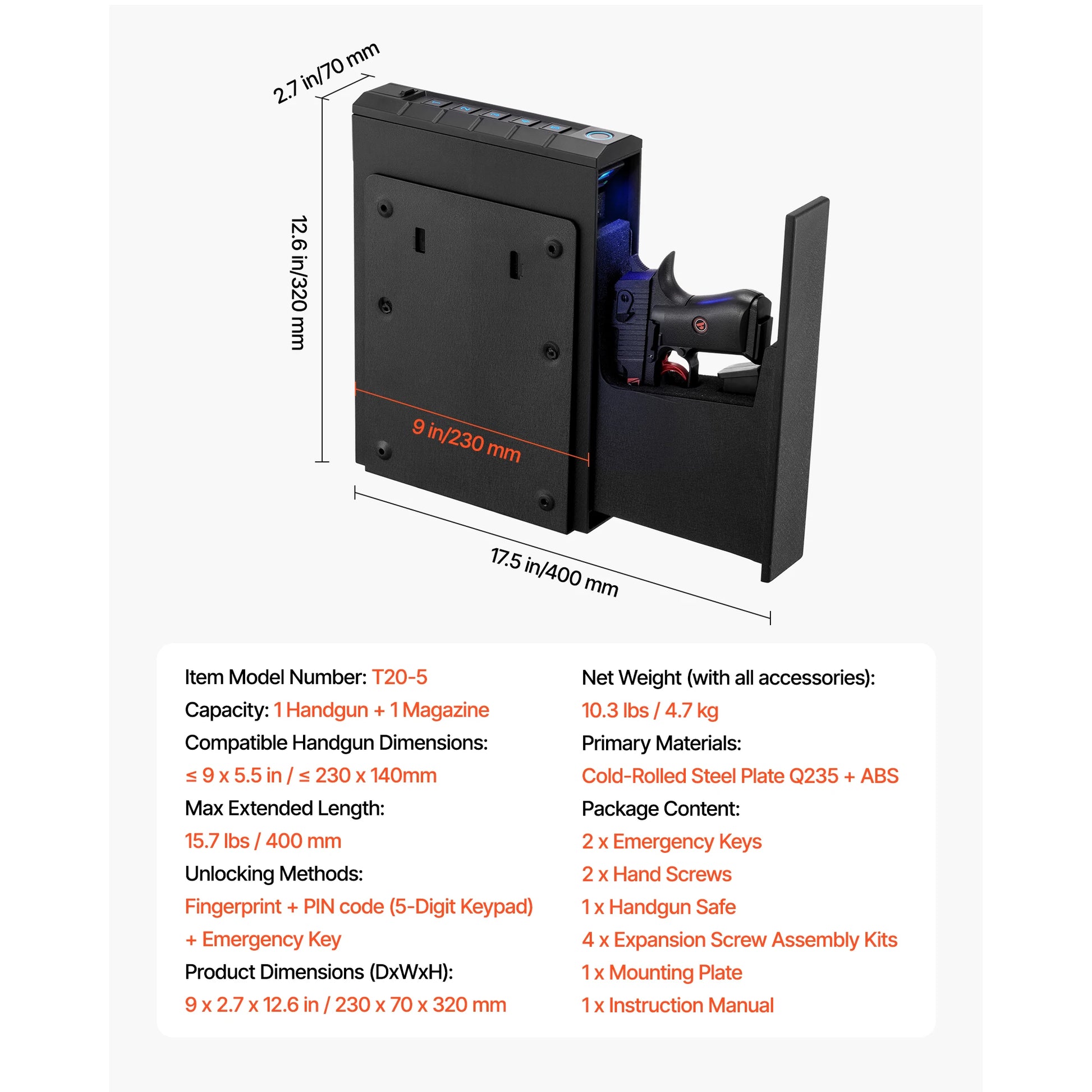 SucceBuy Safe Slider With Screen Fingerprint Password Key Access by S And B Enterprise