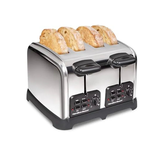 Yao Hui Huang Retro Toaster With Wide Slots Bagel Defrost