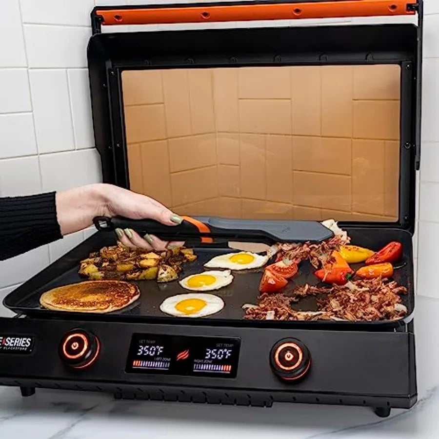 OLOEY Electric Griddle Nonstick With Lid For Indoor And Outdoor Use