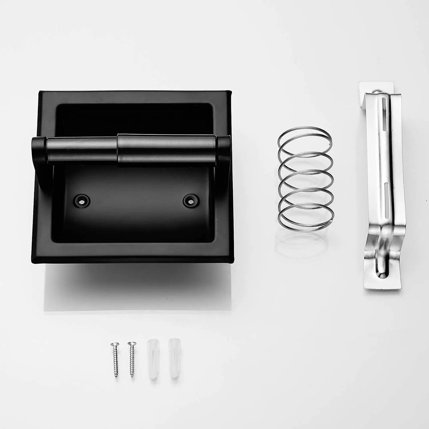 Stainless Steel Recessed Toilet Paper Holder Wall Mounted