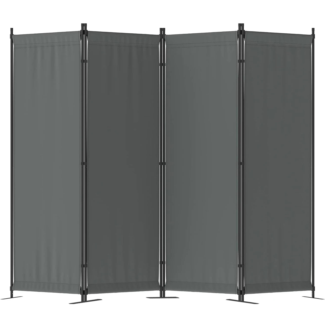 Four-Panel Folding Room Divider Freestanding Privacy Partition