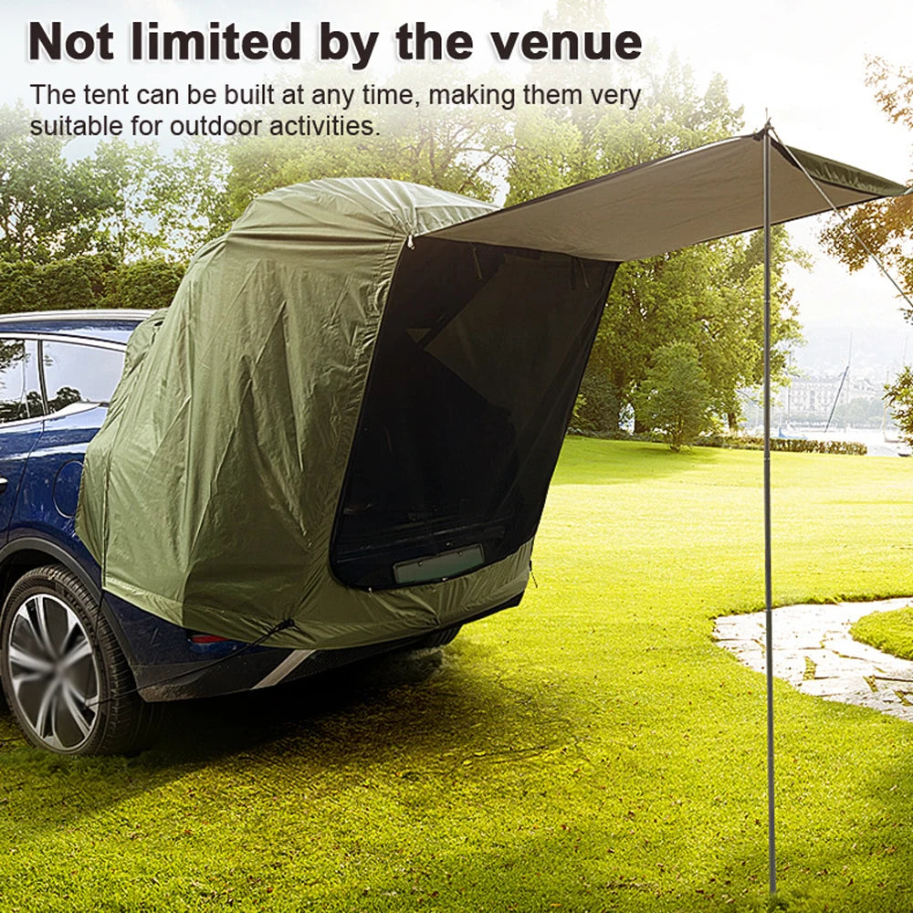 Outdoor Car Rear Tent With Canopy Rainproof For Picnics by S And B Enterprise